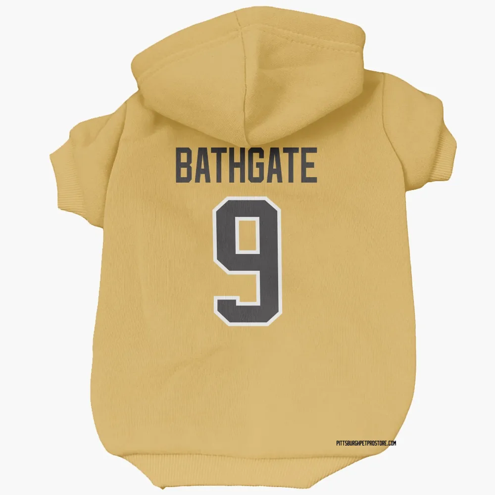 Pittsburgh Penguins Andy Bathgate Gold Pet Hoodie for Dog & Cat