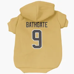 Pittsburgh Penguins Andy Bathgate Gold Pet Hoodie for Dog & Cat
