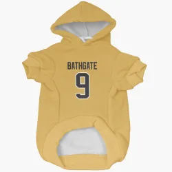 Pittsburgh Penguins Andy Bathgate Gold Pet Hoodie for Dog & Cat