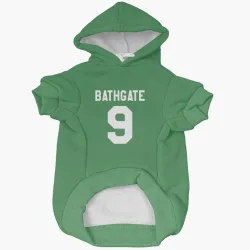 Pittsburgh Penguins Andy Bathgate Green Pet Hoodie for Dog & Cat