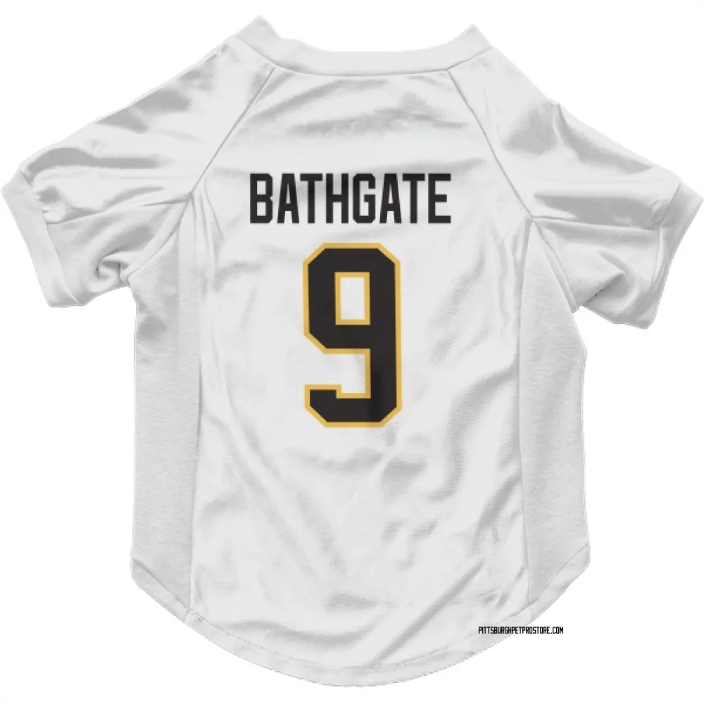 Pittsburgh Penguins Andy Bathgate White Pet Jersey for Dog & Cat