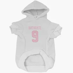 Pittsburgh Penguins Andy Bathgate White Pink Pet Hoodie for Dog & Cat