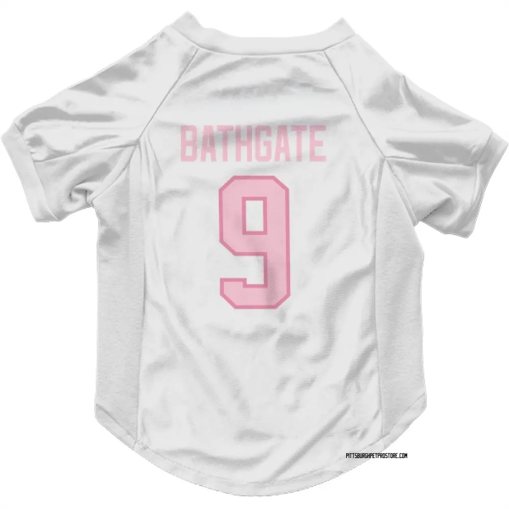 Pittsburgh Penguins Andy Bathgate White Pink Pet Jersey for Dog & Cat