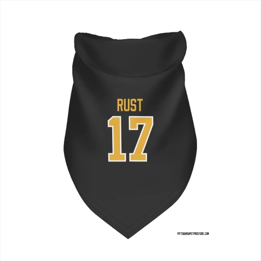 Pittsburgh Penguins Bryan Rust Black Pet Bandana for Dog & Cat