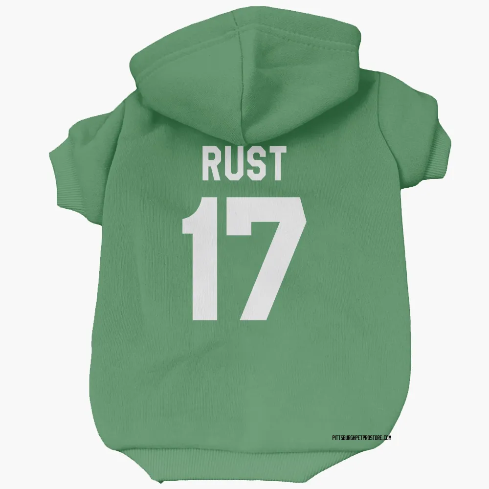 Pittsburgh Penguins Bryan Rust Green Pet Hoodie for Dog & Cat