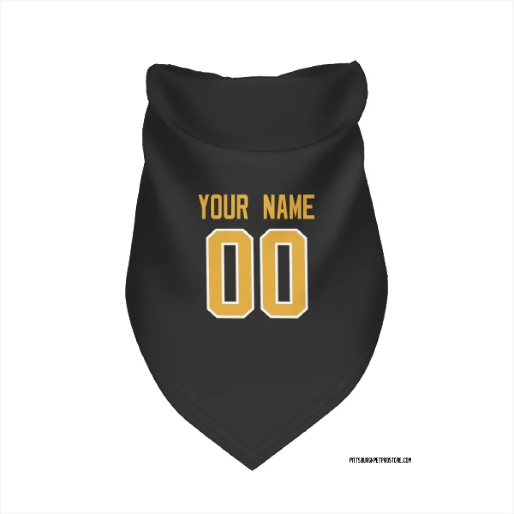 Pittsburgh Penguins Custom Black Pet Bandana for Dog & Cat