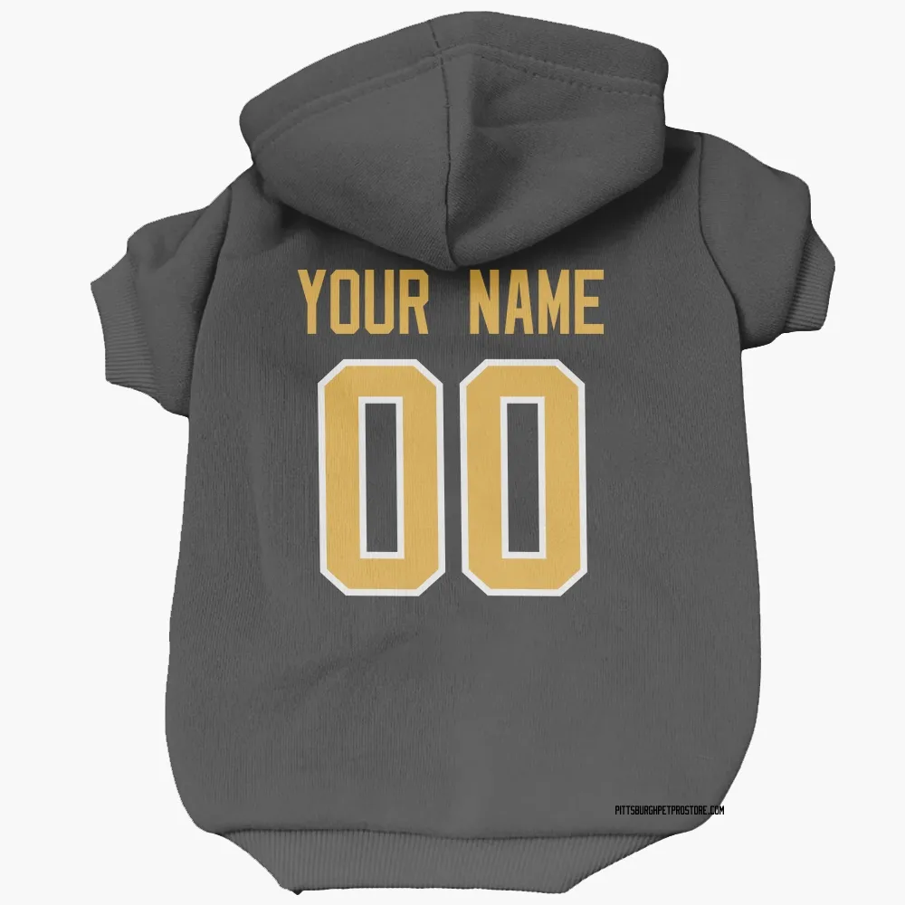 Pittsburgh Penguins Custom Black Pet Hoodie for Dog & Cat