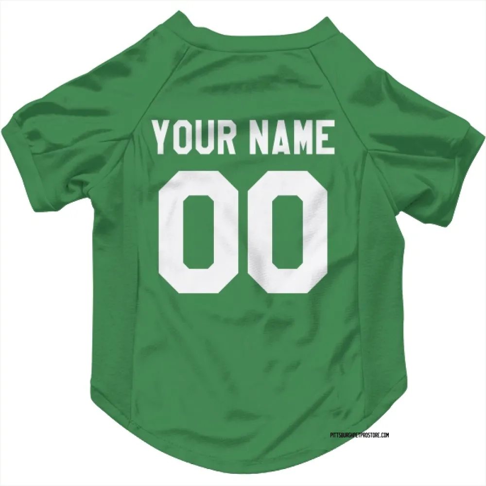 Pittsburgh Penguins Custom Green Pet Jersey for Dog & Cat