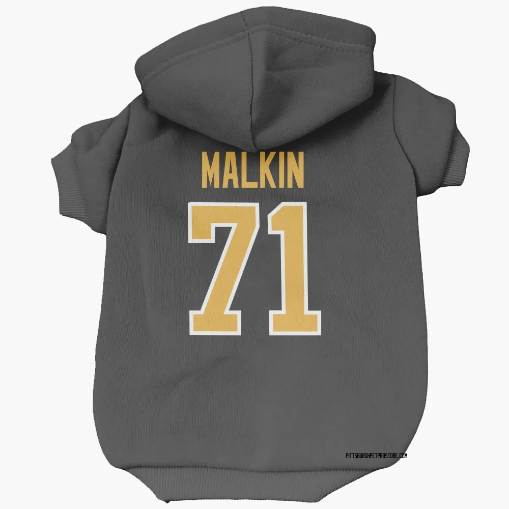Pittsburgh Penguins Evgeni Malkin Black Pet Hoodie for Dog & Cat