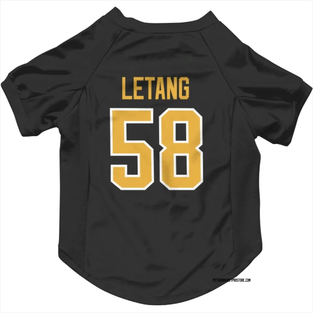 Pittsburgh Penguins Kris Letang Black Pet Jersey for Dog & Cat