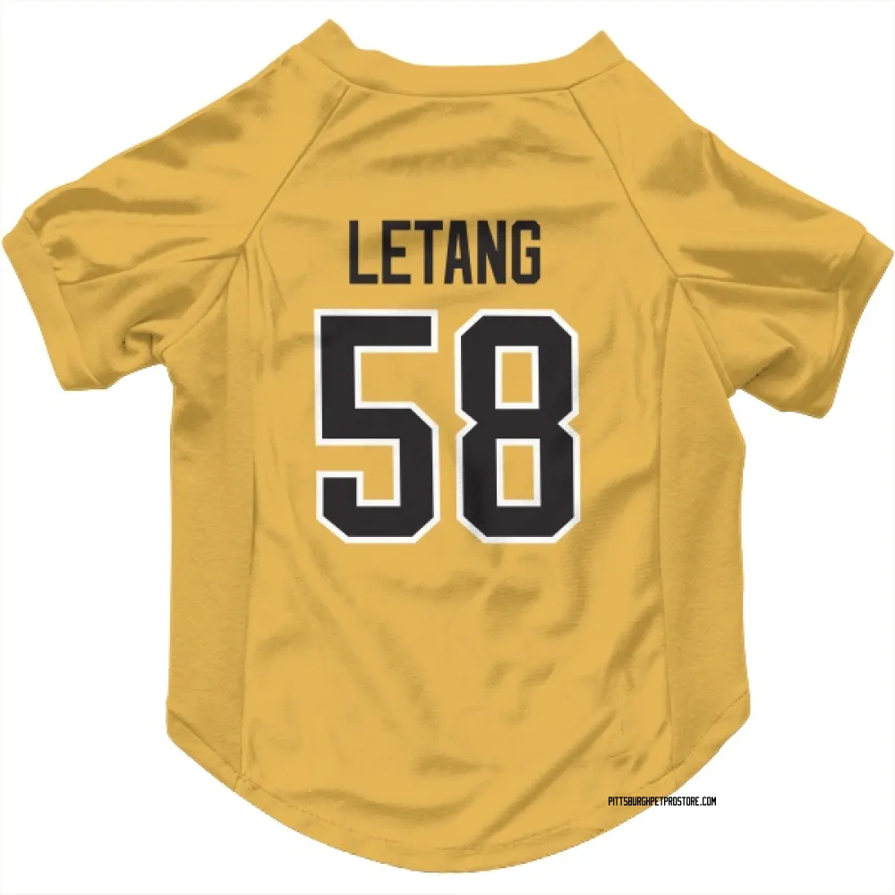 Pittsburgh Penguins Kris Letang Gold Pet Jersey for Dog & Cat