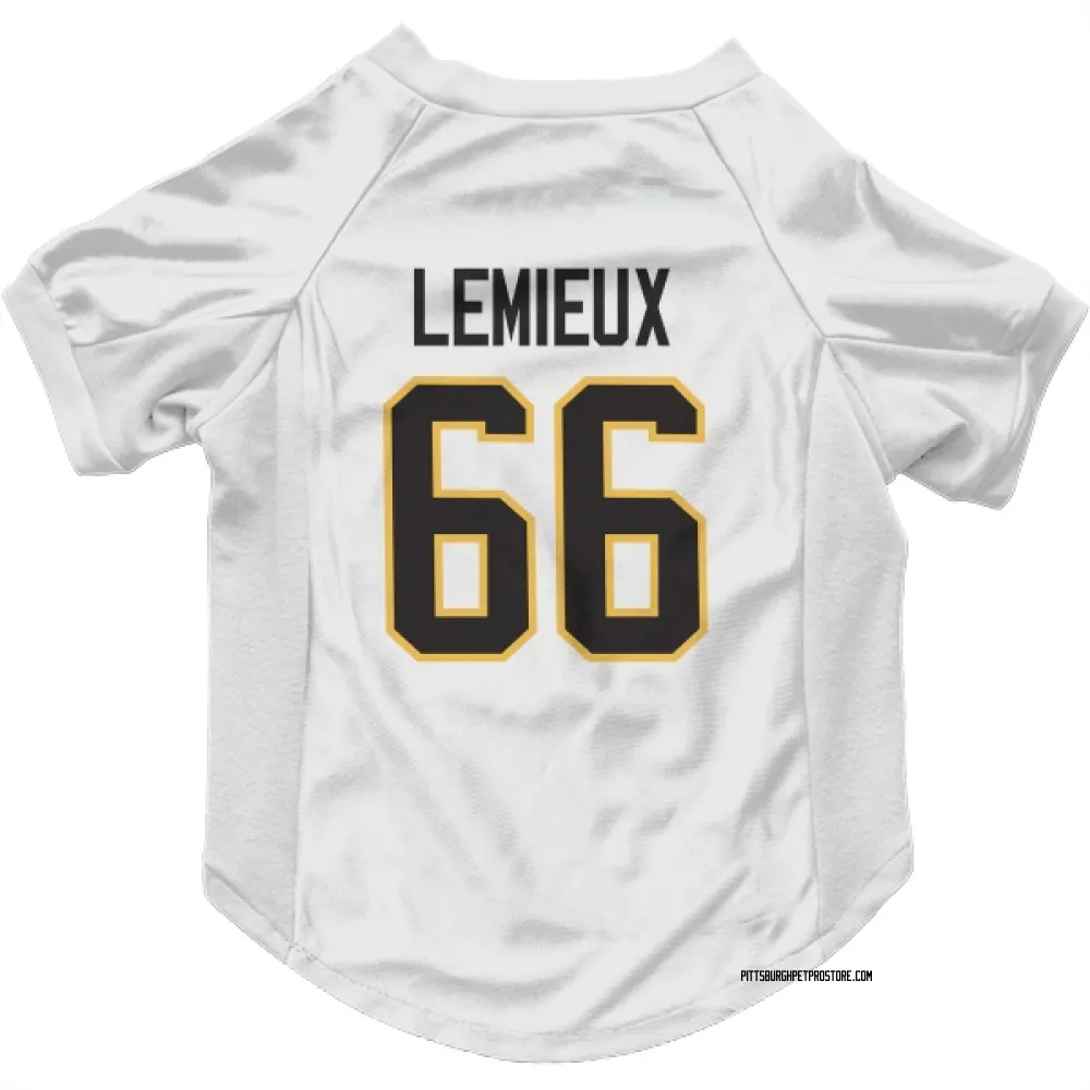 Pittsburgh Penguins Mario Lemieux White Pet Jersey for Dog & Cat
