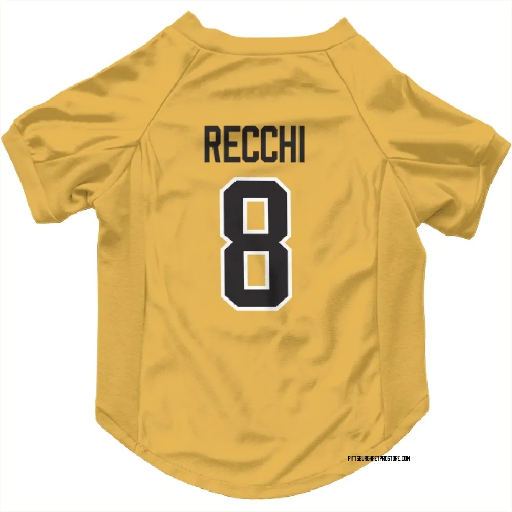 Pittsburgh Penguins Mark Recchi Gold Pet Jersey for Dog & Cat