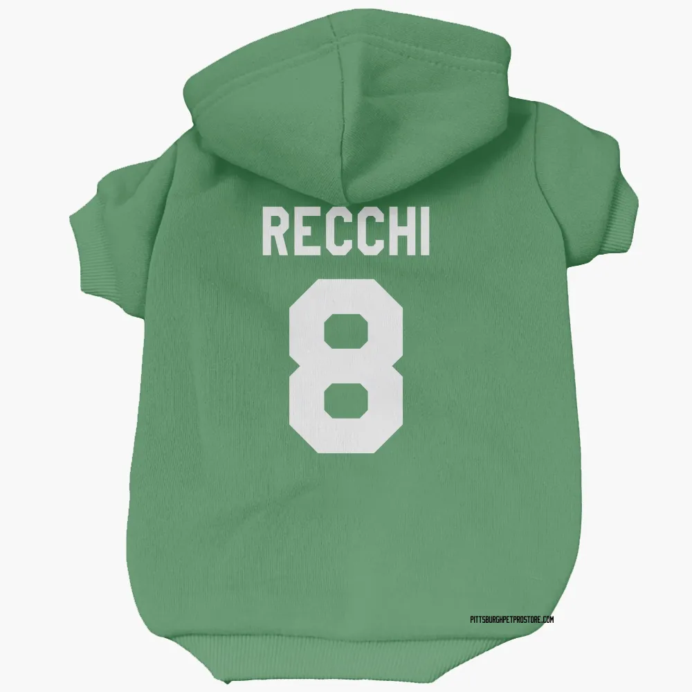 Pittsburgh Penguins Mark Recchi Green Pet Hoodie for Dog & Cat