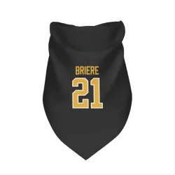 Pittsburgh Penguins Michel Briere Black Pet Bandana for Dog & Cat