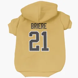 Pittsburgh Penguins Michel Briere Gold Pet Hoodie for Dog & Cat