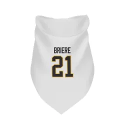 Pittsburgh Penguins Michel Briere White Pet Bandana for Dog & Cat