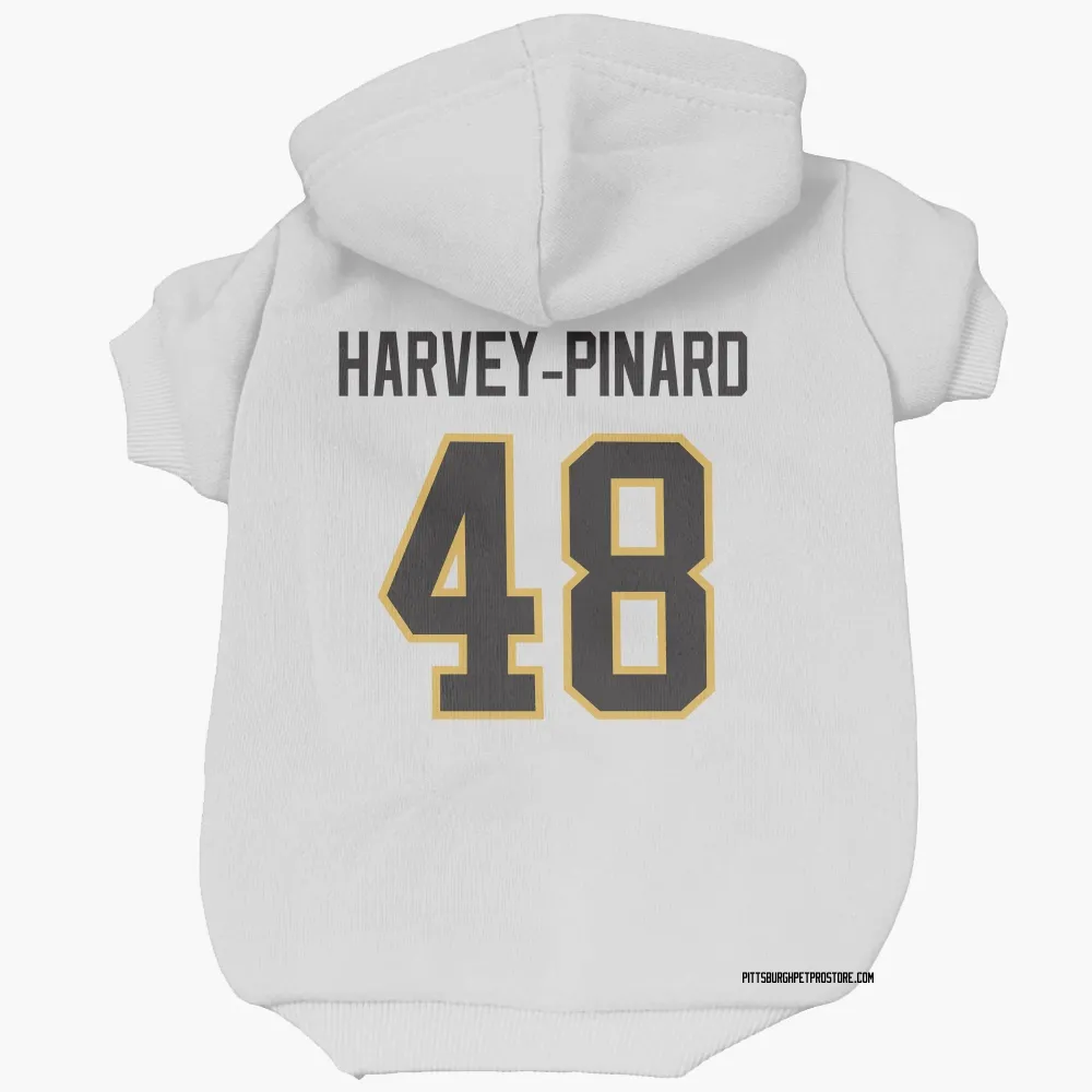 Pittsburgh Penguins Rafael Harvey-Pinard White Pet Hoodie for Dog & Cat