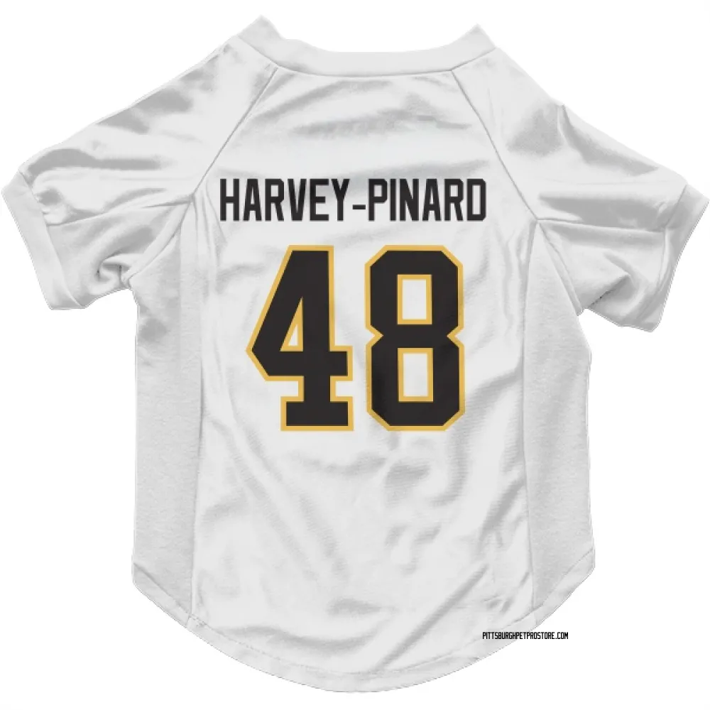 Pittsburgh Penguins Rafael Harvey-Pinard White Pet Jersey for Dog & Cat