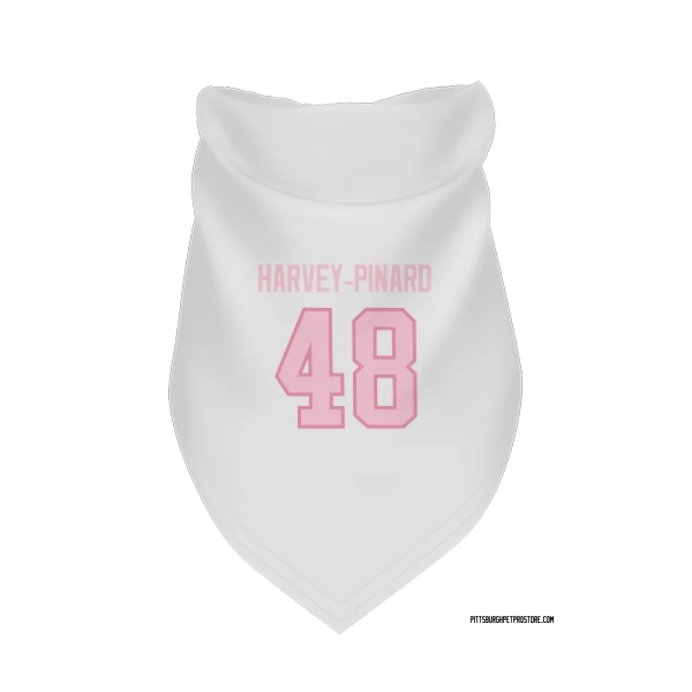 Pittsburgh Penguins Rafael Harvey-Pinard White Pink Pet Bandana for Dog & Cat