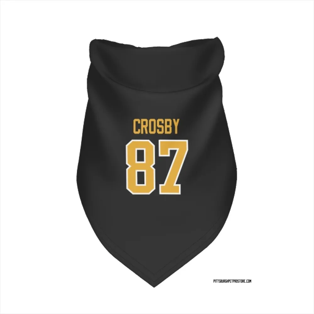 Pittsburgh Penguins Sidney Crosby Black Pet Bandana for Dog & Cat
