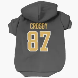 Pittsburgh Penguins Sidney Crosby Black Pet Hoodie for Dog & Cat