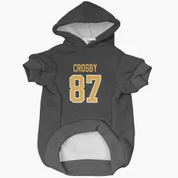 Pittsburgh Penguins Sidney Crosby Black Pet Hoodie for Dog & Cat