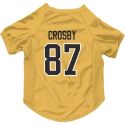Pittsburgh Penguins Sidney Crosby Gold Pet Jersey for Dog & Cat