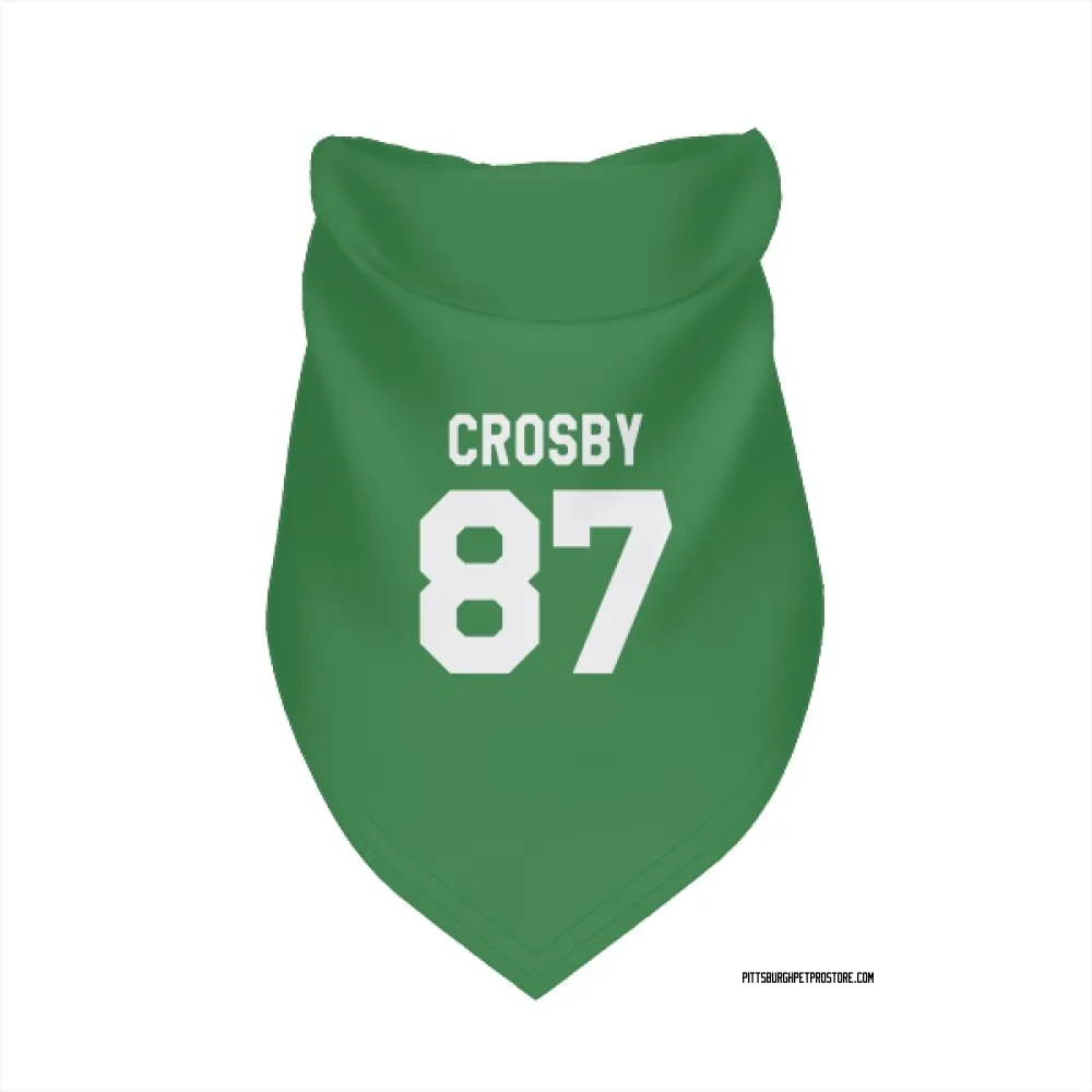 Pittsburgh Penguins Sidney Crosby Green Pet Bandana for Dog & Cat