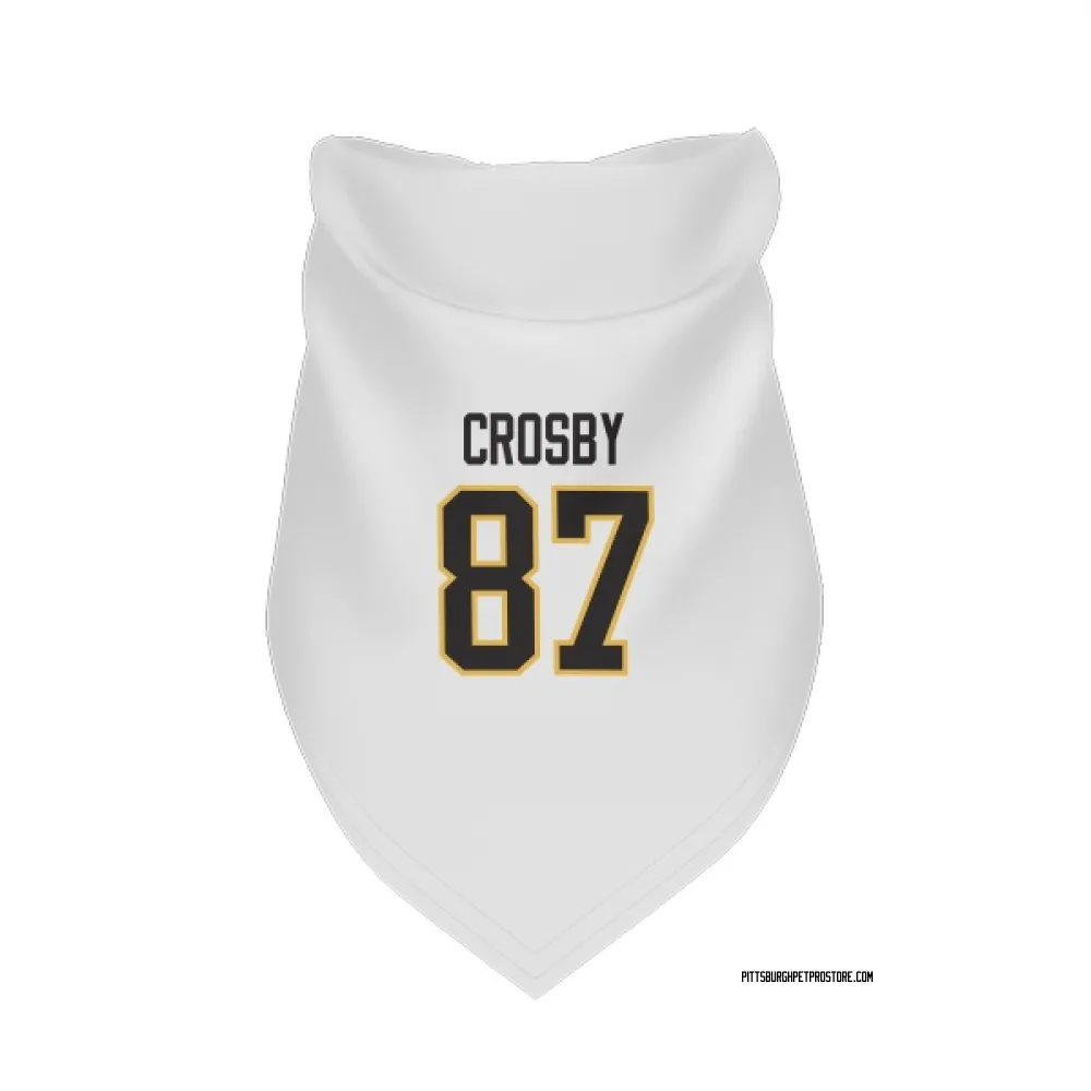 Pittsburgh Penguins Sidney Crosby White Pet Bandana for Dog & Cat