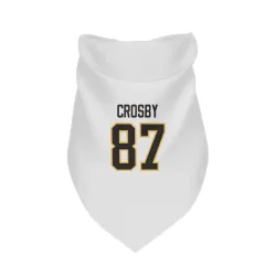 Pittsburgh Penguins Sidney Crosby White Pet Bandana for Dog & Cat